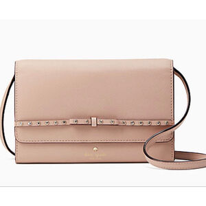 NWT Kate Spade Laurel Way Jeweled Warmvellum Pink Crossbody Bag